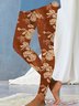 Women's Floral Casual All Season Long Leggings