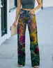 Regular Fit 3D Printing Casual Jeans