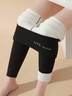 Women's Casual Christmas Fluff/Granular Fleece Fabric Winter Long Leggings