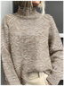 Women's Mock Neck 3D Printing Vintage Spring/Fall Long Sleeve Sweatshirt