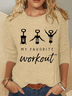 Women's Long Sleeve Blouse Spring/Fall Christmas Crew Neck Daily Going Out Casual Top