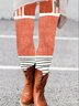 Women's Casual Gradient Pattern Jersey All Season Long Leggings