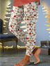 Women's Casual Geometric Jersey All Season Long Leggings