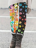 Women's Casual Dog Jersey All Season Long Leggings