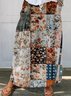 Women's Vintage Plaid Umbrella Spring/Fall Cotton Skirt