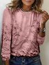 Women's Long Sleeve Tee T-shirt Spring/Fall Floral Jersey Crew Neck Daily Going Out Casual Top