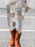 Women's Ethnic Geometry Casual All Season Long Leggings
