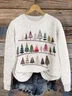 Women's Winter Christmas Casual Long Sleeve Crew Neck Knitted Sweater