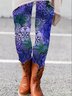 Women's Casual Ethnic Jersey All Season Long Leggings