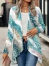 Women's Ombre Spring/Fall Cover-up Vintage Lightweight Cardigan