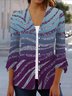 Women's Spring/Fall Outerwear Casual Geometric Jersey Shawl Jacket