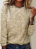Women's Long Sleeve Tee T-shirt Spring/Fall 3D Printing Jersey Crew Neck Holiday Going Out Vintage Top