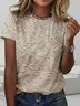 Women's Short Sleeve Tee T-shirt Summer 3D Printing Jersey Crew Neck Holiday Going Out Vintage Top