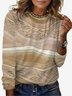 Women's Long Sleeve Tee T-shirt Spring/Fall Abstract Jersey Crew Neck Daily Going Out Casual Top