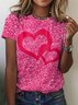 Women's Short Sleeve Tee T-shirt Summer Animal Crew Neck Vintage Top