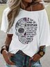 Women Wild West Short Sleeve Tee T-shirt Crew Neck Vintage Summer Top