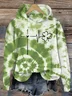 Women's Shamrock Spring/Fall Printing Long Sleeve Casual Daily Hoodie