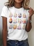 Women's Animal Short Sleeve Tee T-shirt Crew Neck Vintage Summer Top