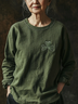 Women's Long Sleeve Tee T-shirt Spring/Fall Shamrock St Patrick's Day Floral Casual Graphic Tee Top