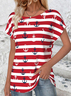 Women's 3D Printing Sleeveless Tee T-shirt Crew Neck Casual Summer Top