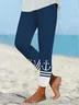 Women's Multicolor Block Vintage All Season Long Leggings