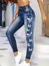 Women's Denim Print Graphic Casual All Season Printing Long Leggings