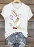Women's Animal Short Sleeve Tee T-shirt Crew Neck Casual Summer Top