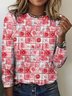 Women's Floral Short Sleeve Tee T-shirt Crew Neck Casual Summer Top