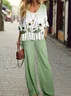 Women's Floral Printing Two-Piece Set Daily Long Sleeve Casual Spring/Fall Top With Pants Matching Set