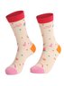 Birthday Gift Color blocked Printed Socks