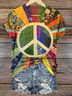 Women's Floral Short Sleeve Tee T-shirt V Neck Printing Casual Summer Graphic Tee Top