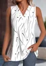 Women Sleeveless Tank Top Camisole Summer Abstract Polka Dots V Neck Daily Casual Top