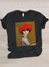 Women's Painting Short Sleeve Tee T-shirt Crew Neck Casual Summer Top