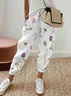 Women's Floral Ankle Pants Pant Casual Spring/Fall Trousers