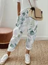 Women's Floral Ankle Pants Pant Casual Spring/Fall Trousers