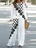 Women's Floral Printing Two-Piece Set Daily Long Sleeve Casual Spring/Fall Top With Pants Matching Set