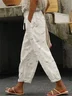 Women Floral Long Pant Casual Spring/Fall Trousers