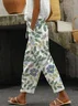 Women Floral Long Pant Casual Spring/Fall Trousers