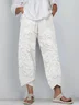Women Floral Capris Pant Casual Summer Trousers