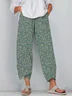 Women Floral Capris Pant Casual Summer Trousers
