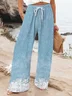 Women Floral Long Pant Casual Spring/Fall Trousers