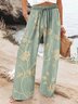 Women Floral Long Pant Casual Spring/Fall Trousers