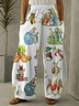 Women Easter (rabbit) Long Pant Casual Spring/Fall Trousers