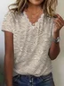 Women Floral Short Sleeve Tee T-shirt V Neck Printing Casual Summer Graphic Tee Top