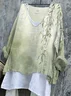 Women Floral Long Sleeve Blouse Spring/Fall Printing V Neck Daily Casual Top