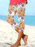 Women Floral Ankle Pants Pant Casual Spring/Fall Trousers