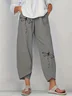 Women Floral Capris Pant Casual Summer Trousers