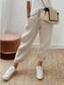 Women Plain Long Pant Casual Spring/Fall Trousers
