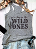 Women Sleeveless Tank Top Camisole Summer Wild West U-Neck Holiday Casual Top