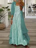 Women Abstract Printing Two-Piece Set Daily Three Quarter Sleeve Casual Spring/Fall Dress With Coat Matching Set